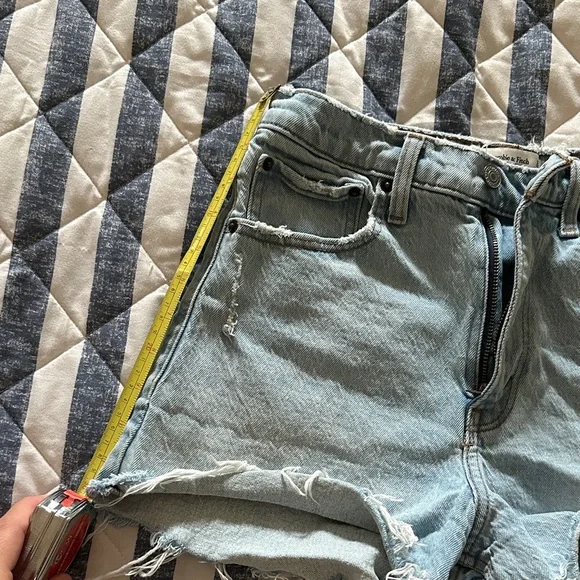 Abercrombie & Fitch Light Blue Jean Shorts - Picture 5 of 6